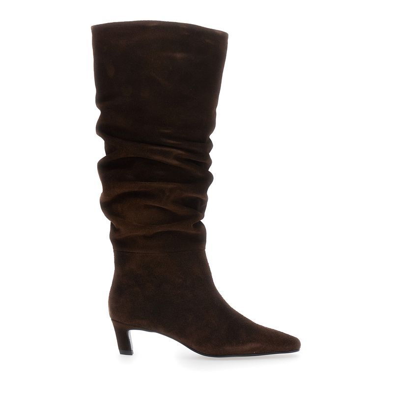 Alohas Women Kalila Boots With Zipper And Rubber Sole Brown Woman
